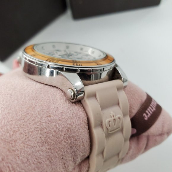 Juicy Couture  Watch Pink  Band  with Box *needs Battery - Picture 5 of 6